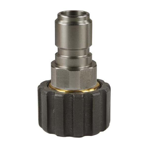 Koblinger og overganger til høytrykkspylere - han Nippel med M22 hun gjenger