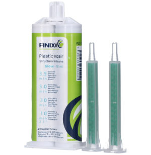 Finixa plast reparasjon "slow"  (3,5 min) svart - 50ml