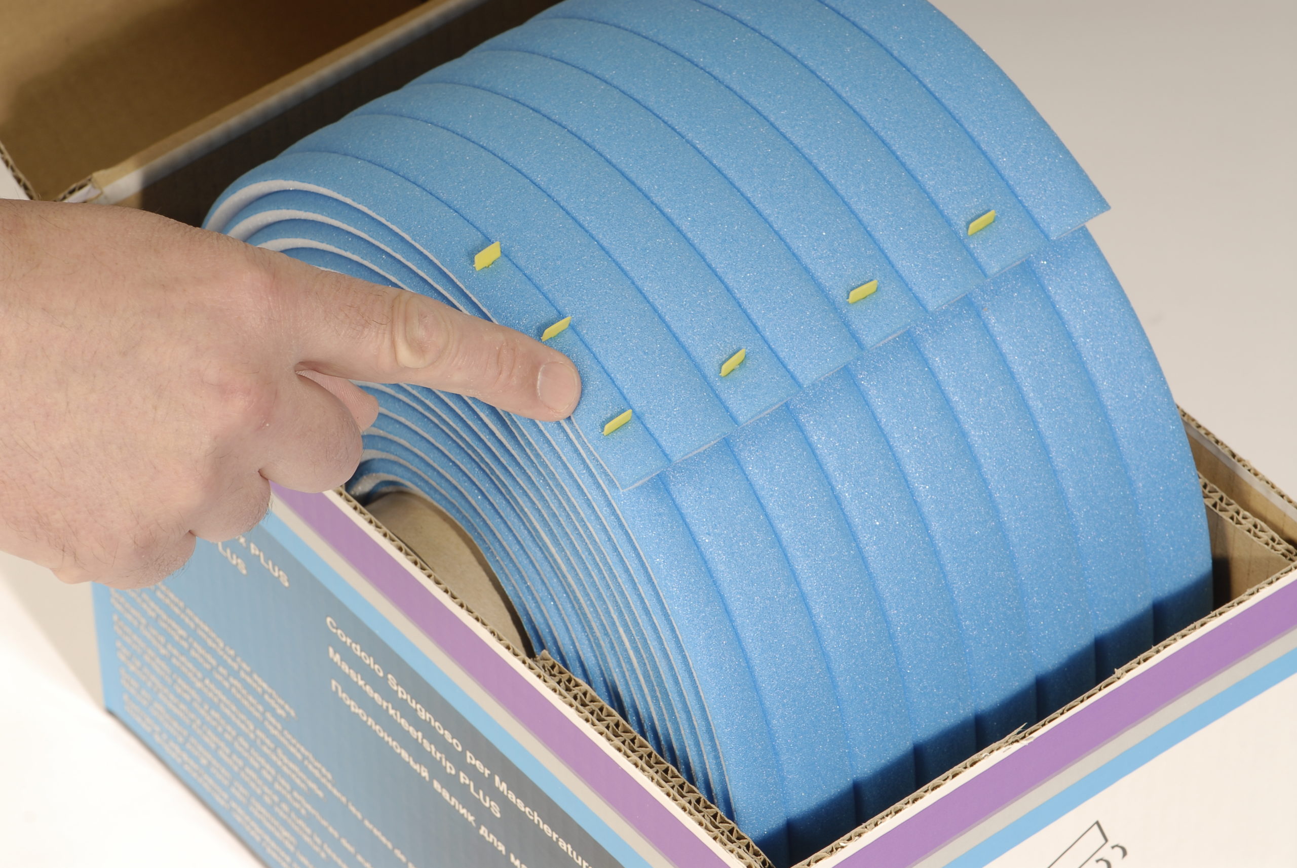 3M 50421 Premium kantmaskering, hvit og blå ,21 mm x 49 m, - Bilde 2