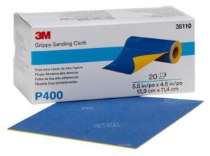 3M 35110 Grippy Slipepapir, 139 mm x 114 mm, P400,