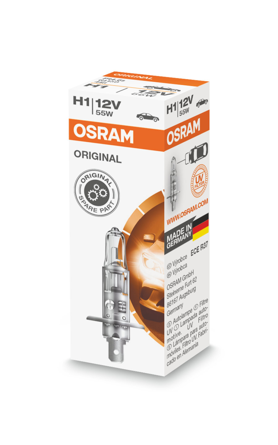 Osram H1, 55W, P14.5s, 12 V - Bilde 2