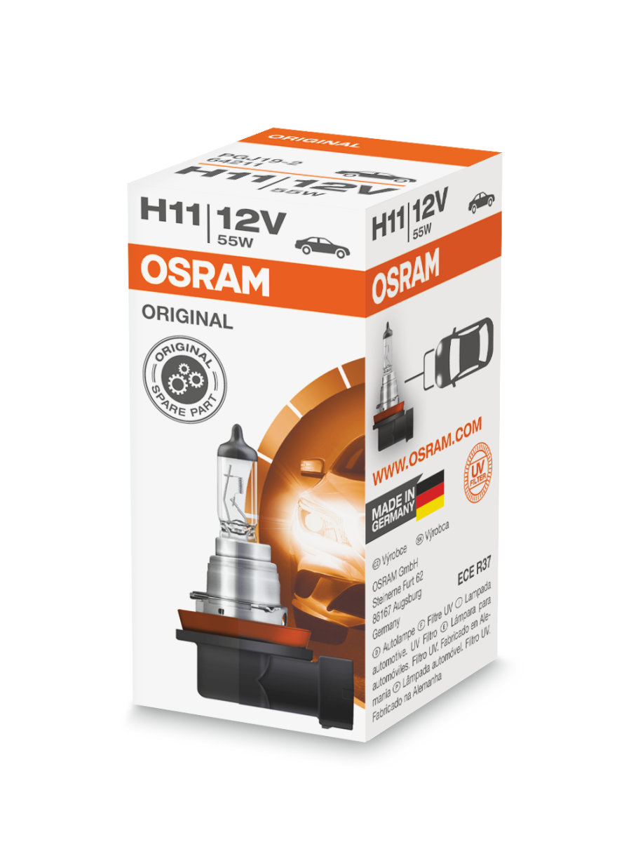 Osram H11, 55W, PGJ19-2, 12 V - Bilde 2