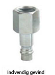 JWL BSP 580 Nipler - Pusteluft nippel innvendige gjenger Herdet stål - JWL 1/4 BSP Herdet stål