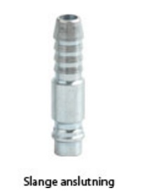 JWL Slangetilkobling 580 Nipler - pusteluft nippel slangetilkobling Herdet stål - JWL 3/8 10MM Herdet stål