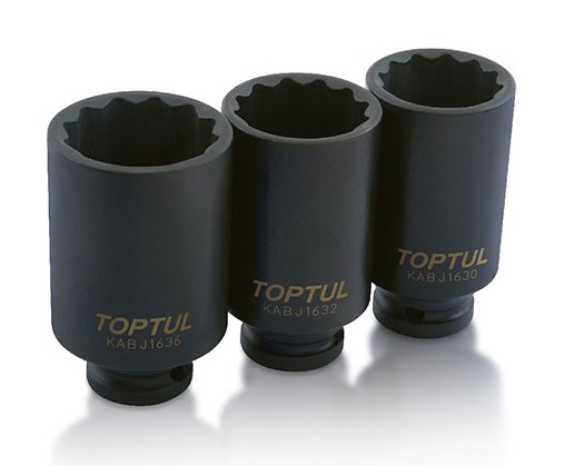 TopTul 1/2" 12-kant lang kraftpipe 36mm