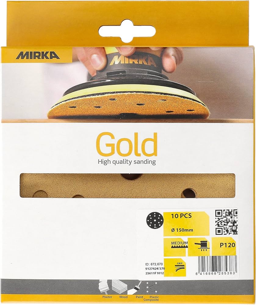 GOLD 150mm GRIP 15H SB - P120