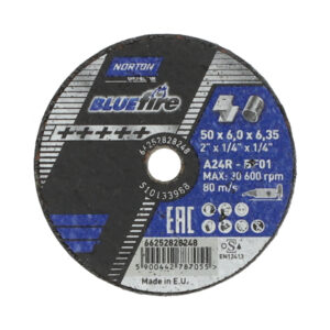 Norton Slipeskive Blue Fire Inox Nor A24r 50x6,0x6,35mm T41