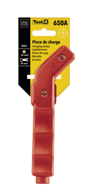 GYS CURVED INSULATED CLAMP 650A RED