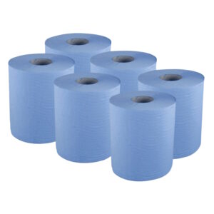 Bodyline Blue Roll 2-lags 150m x 195mm  Pk6/Stk