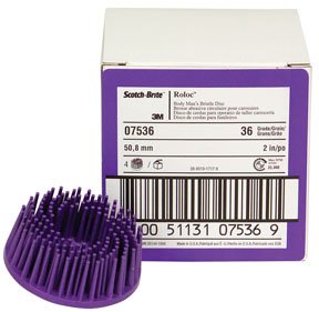 3M 7536 Roloc Bristle Børste P36, Purple 50mm