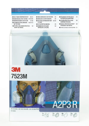 3M 7523M Serien Kit: Halvmaske EN 140:1998, 2X691