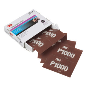 3M 34341 Fleksibelt slipeark på filmrygg P1000 140x171mm