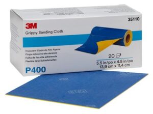 3M 35110 Grippy Slipepapir, 139 mm x 114 mm, P400,