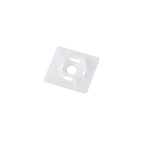 Stripsfeste, holder m/lim 19x19mm for 3.5mm - Hvit Pk100