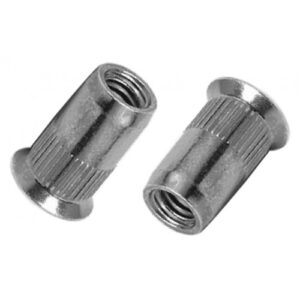 Blindmutter Rillet Senket M5 Alu Pk200