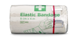 Cederroth Elastisk bandasje 8 cm x 4 m med bandasjehaker 1st