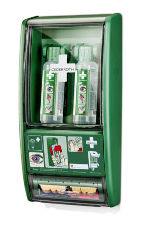 Cederroth Øyeskyll stasjon, inkl 2 x 500 ml bufret Øyedusj o