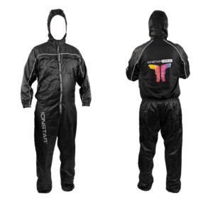 Ionstar Lakkdress med brystlommer og kneputer