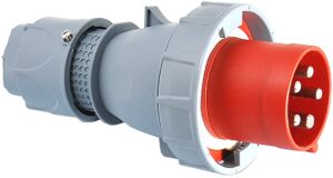 Støpsel 400v 63A 3+n+J (rød)