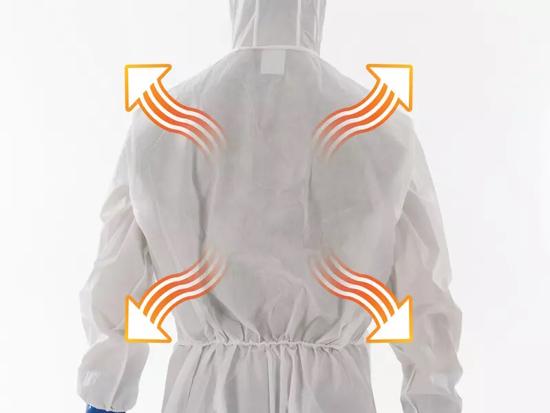 Lakkdress Microgard 2000 Comfort hvit - Bilde 5