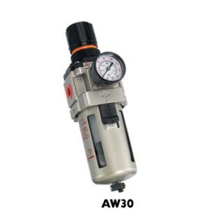 AW30-F03DE-B Filterregulator m/mano 3/8", aut.drenering