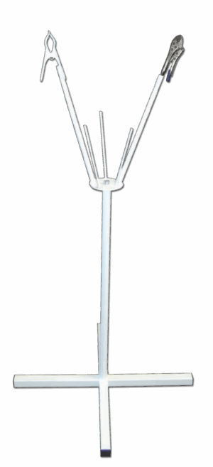 Monaldi delestativ for håndholdt lakkering inkl.2 holdere