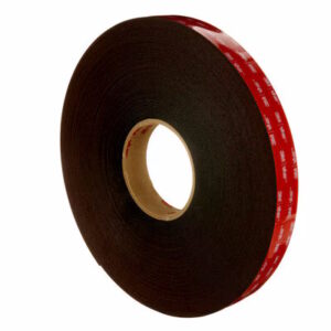 3M 5925F VHB™ Dobbeltsidig tape Svart 25mm x 33m 0,6mm tykk