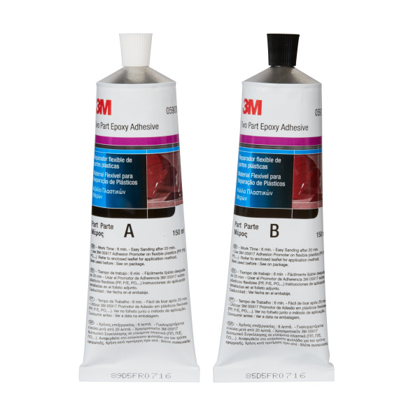 3M 5900 Fleksibelt 2-k epoxi Plastrepkit 2x150ml