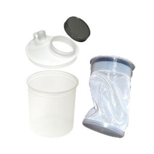 3M 16743 PPS Kit, (Lokk og innerkopp), 600 ml, 200