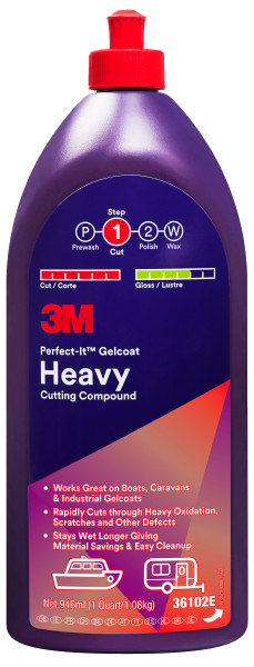 3M 36102E Perfect-It Gelcoat Heavy Cutting Compound, 946 ml