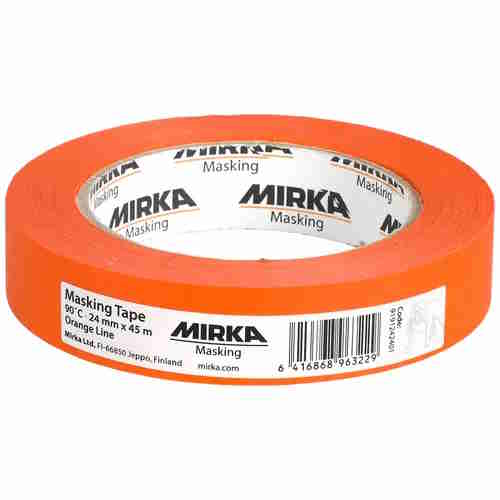 Mirka Masking Tape 90°C Orange Line 24mmx45m, Pk36/Stk