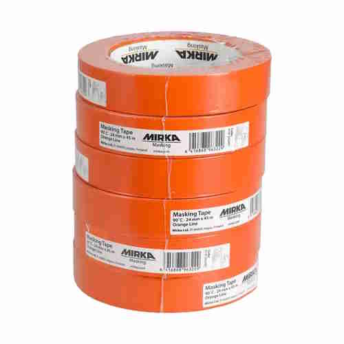 Mirka Masking Tape 90°C Orange Line 24mmx45m, Pk36/Stk - Bilde 2