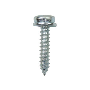 Plate Screw Zinc Finish 10-pk