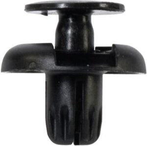 Black Push Rivet 20mm Head x 8mm Hole 10-pk