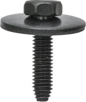 Black Hex Bolt C/W Washer 10-pk