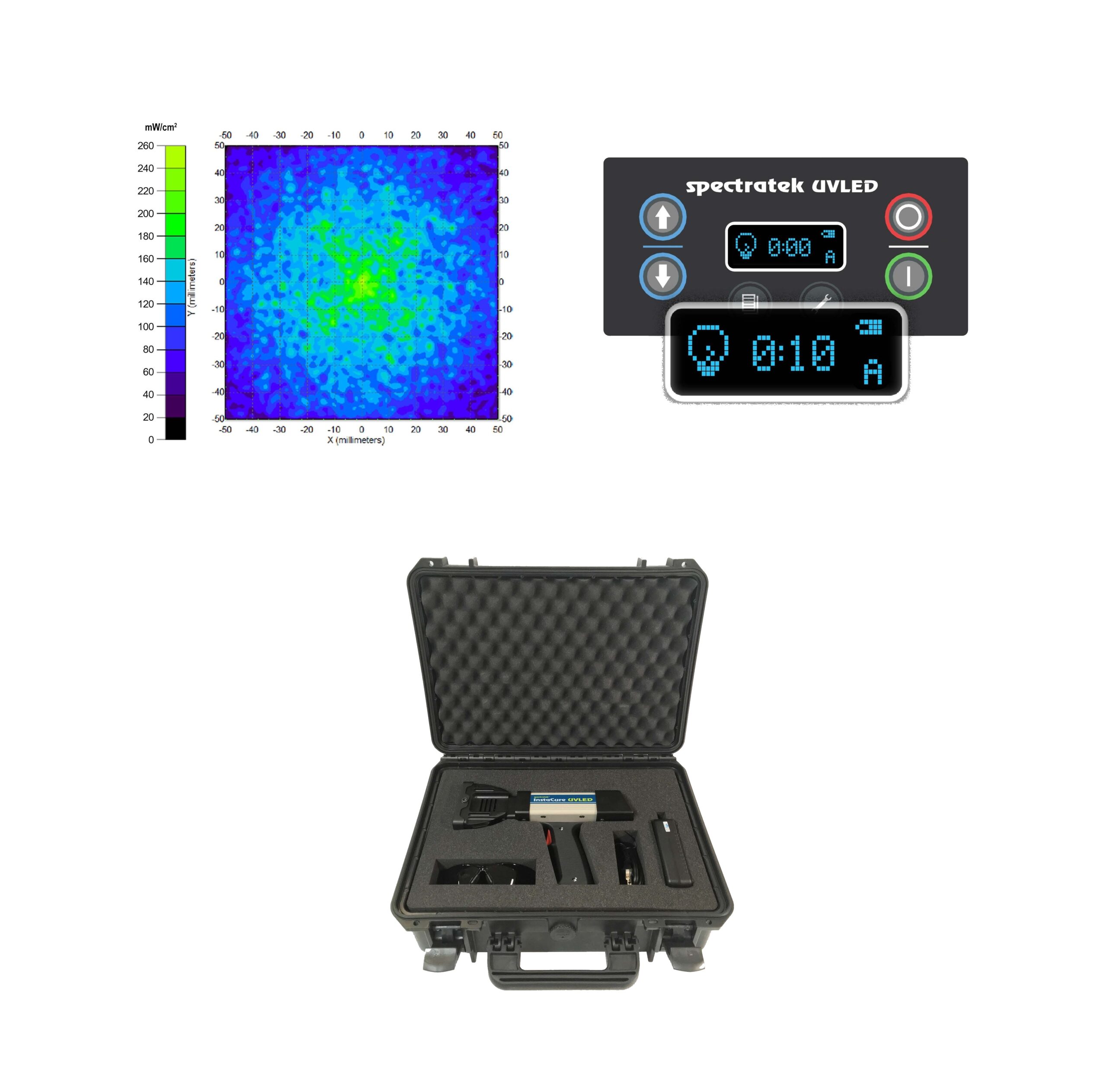 Spectratek UV Håndholdt lampe med batteri +koffert 365-395nm - Bilde 2