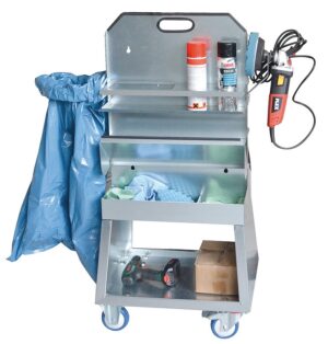 B-Tec Poleringsvogn JIMMY-03 komplett 3 deler