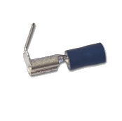 Kabelsko Blå 6.3mm Flatstifthylse m/flatstift 100-pk