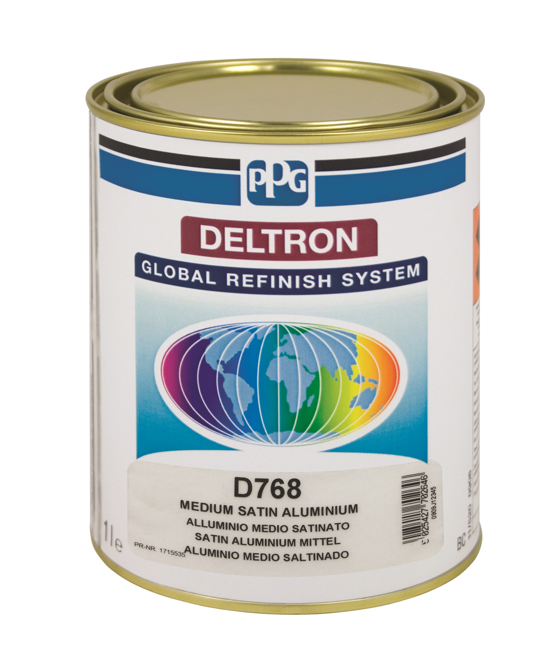 PPG D768/E1 BC Medium Satin Aluminium