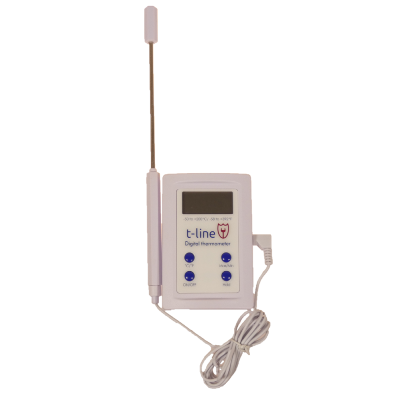 Digitalt termometer med måleprobe lengde 125 mm