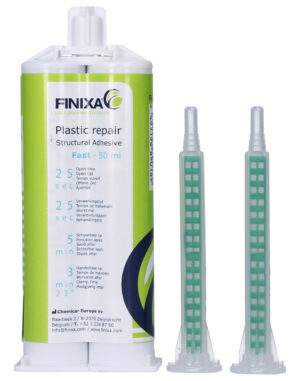 Finixa plast reparasjon "lynhurtig" (25 sek) svart - 50ml