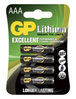 GP Lithium AAA/LR03 24LF-2U4 4-pakk