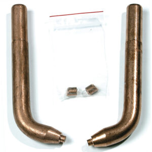 GYS X2 Arm : 2 copper curved arms (220mm) with 2 bevelled ca