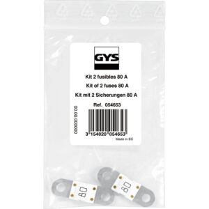 GYS 2 x 80A FUSES PACK / GYSFLASH 75-12 AND 70-24 HF - Blist