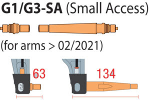 GYS Elektrodesett G1/G3-SA (small access) for G1/G3 arm