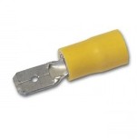 Kabelsko Gul 6.3mm Flatstift  100-pk A4607H