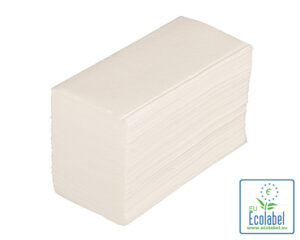 Wipe Away Z-foldet papir H122 21x22cm 20pk per kart (falset)