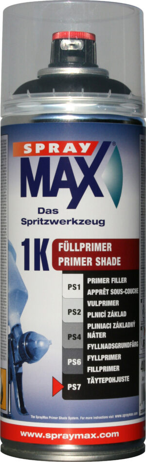 Spraymax 1K Primer Filler S7 Svart 400 ml