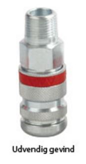 JWL 580 hurtigkobling pusteluft 1/4'' BSPT utv.gjenger