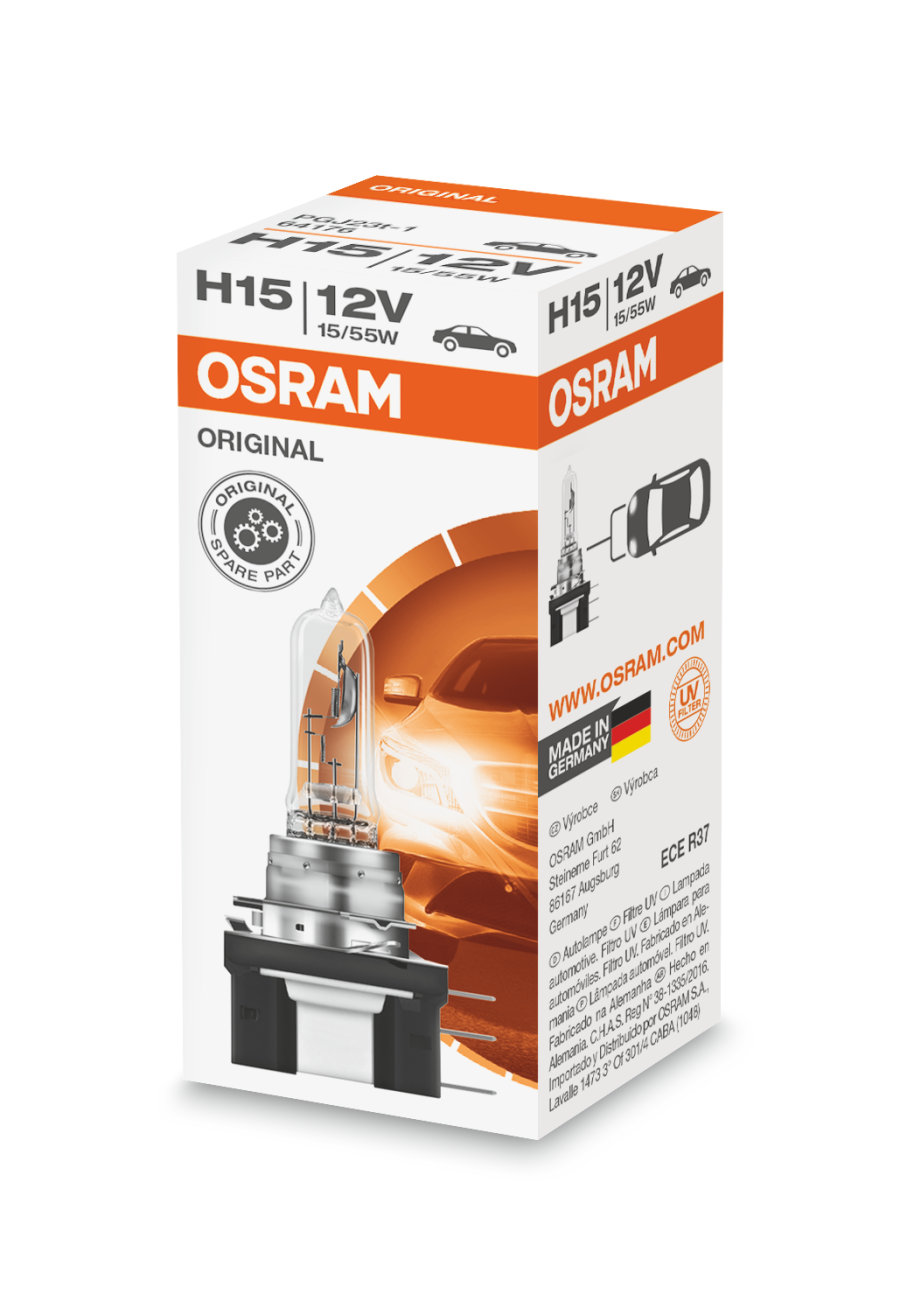 Osram H15, 55/15W, PGJ23T-1 12 V - Bilde 2